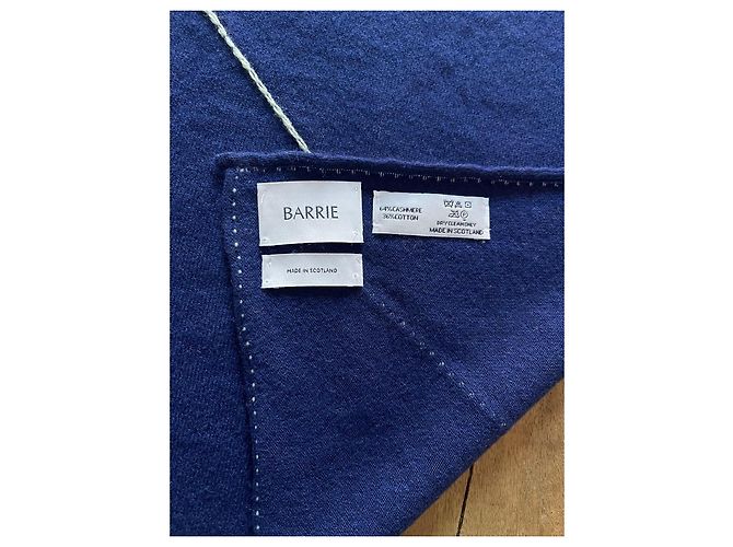 Barrie Marine und Mandelgrüner Schal oder Bandana Marineblau Hellgrün - Ansicht 5