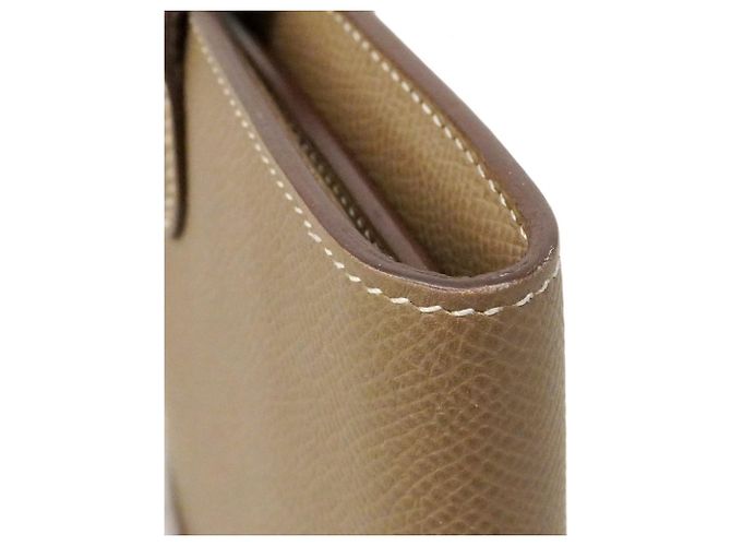 Hermès Hermes Kelly Geldbörse in Etoupe Grau Taupe - vista 7