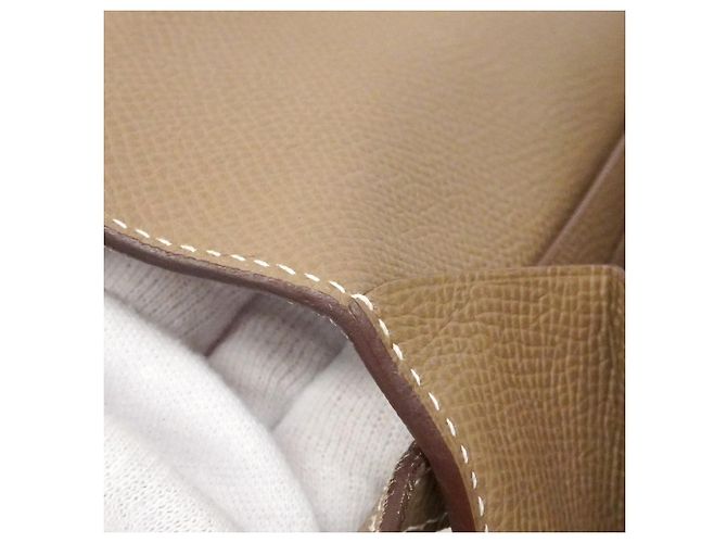 Hermès Hermes Kelly Geldbörse in Etoupe Grau Taupe - vista 8