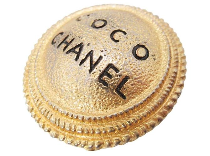 Timeless Orecchini vintage Chanel logo Coco a cerchio D'oro - vista 6