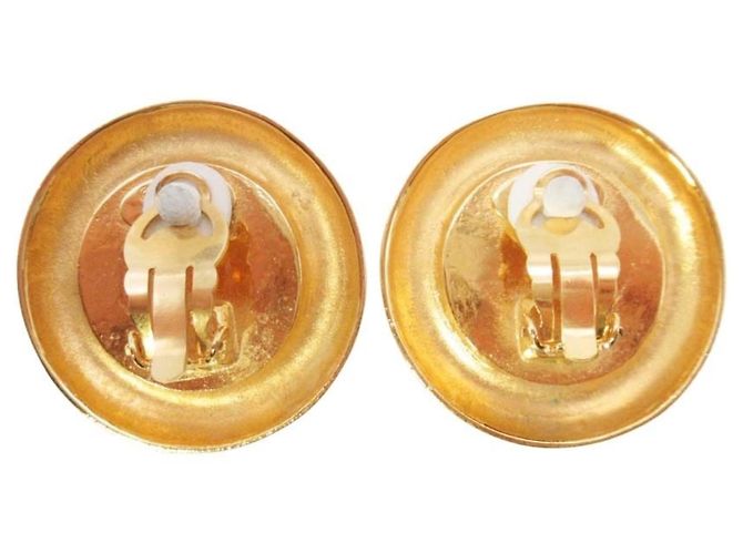 Orecchini a perla circolare Cambon Chanel vintage 1988 D'oro - vista 2