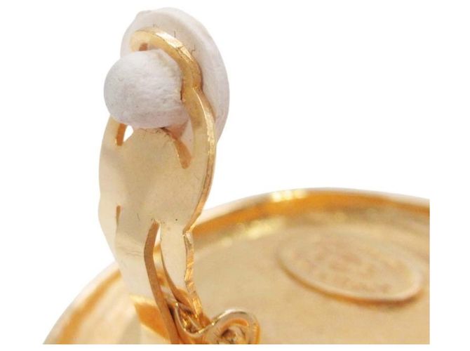 Orecchini a perla circolare Cambon Chanel vintage 1988 D'oro - vista 6