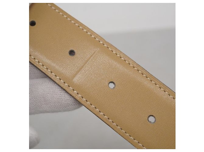 Cintura Hermès Constance in pelle Box Calf Marrone Beige - vista 8