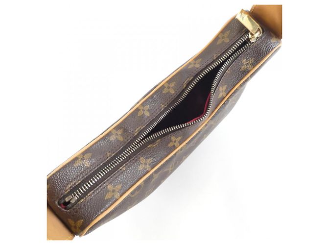 Borsa a Spalla Monogram Croissant MM Louis Vuitton Marrone - vista 9