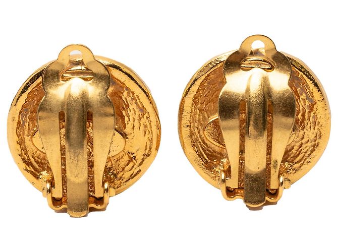 Orecchini rotondi a clip in oro placcato Chanel 31 Rue Cambon D'oro - vista 2