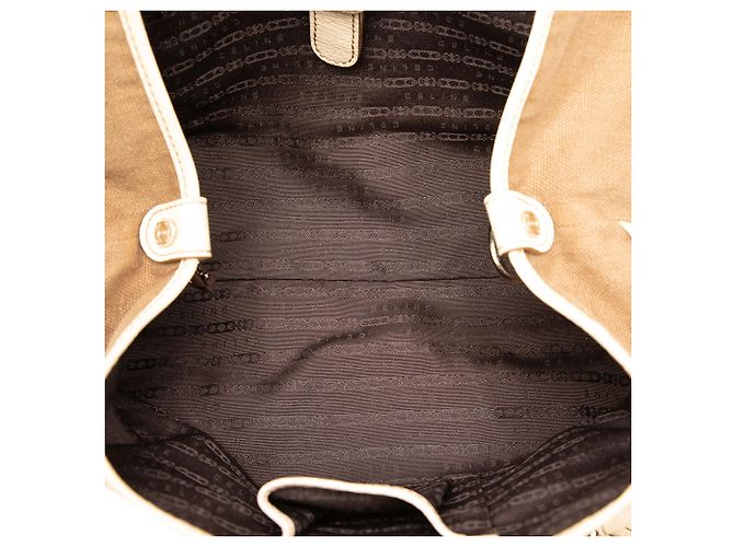 Céline Celine Braune Canvas Boogie Tasche mit Quaste - Ansicht 4