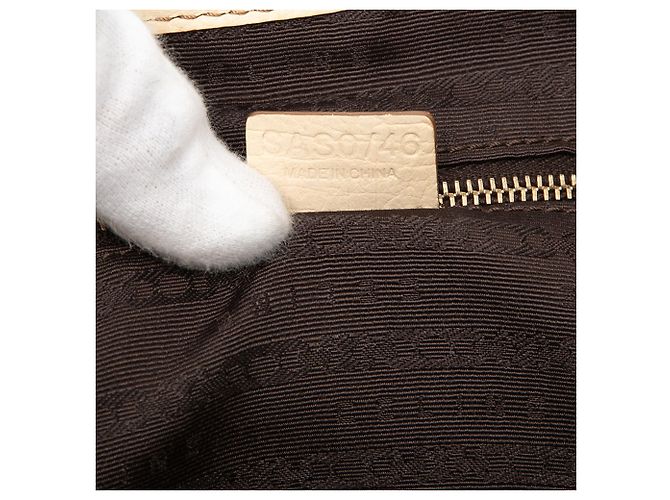 Céline Celine Braune Canvas Boogie Tasche mit Quaste - Ansicht 6