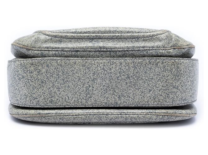 Bolso de mano grande de cuero gris salpicado New Bamboo de Gucci Castaño - vista 3