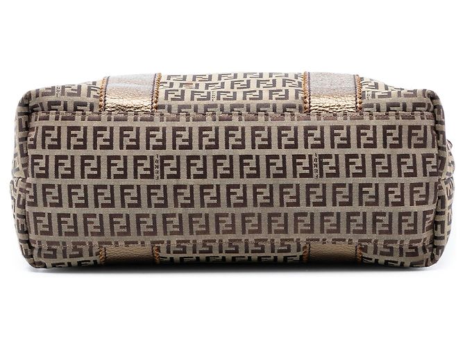 Fendi Braune Zucchino Canvas Tote - Ansicht 3