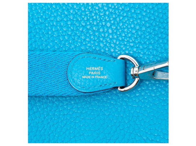 Hermès Blu Clémence Evelyne TPM Blu chiaro - vista 5