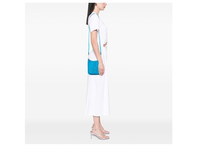 Hermès Blu Clémence Evelyne TPM Blu chiaro - vista 7