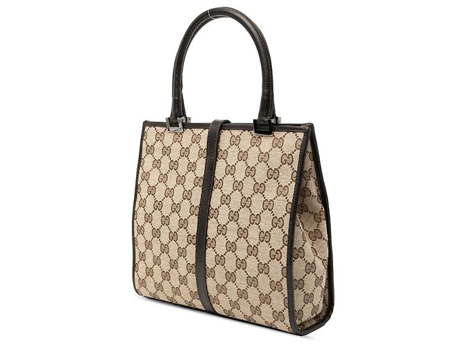 Borsa Jackie in tela GG marrone di Gucci Beige - vista 2