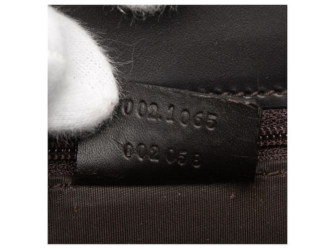 Borsa Jackie in tela GG marrone di Gucci Beige - vista 6