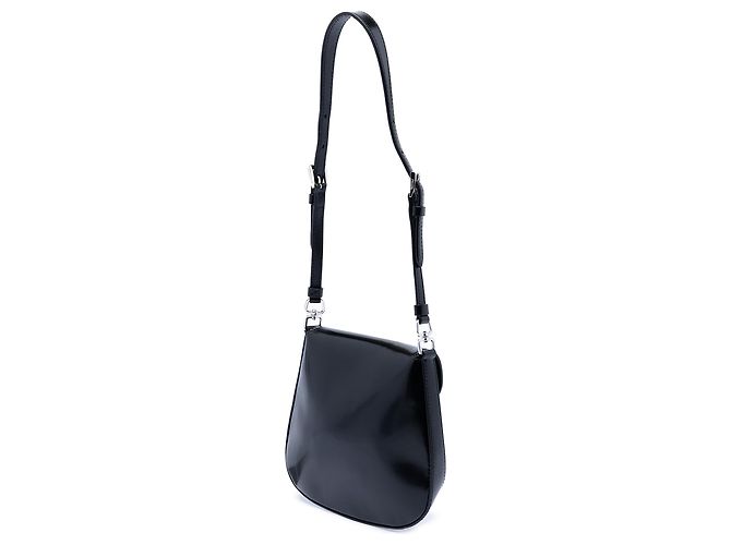 Prada Mini Cleo in pelle spazzolata nera Nero - vista 2