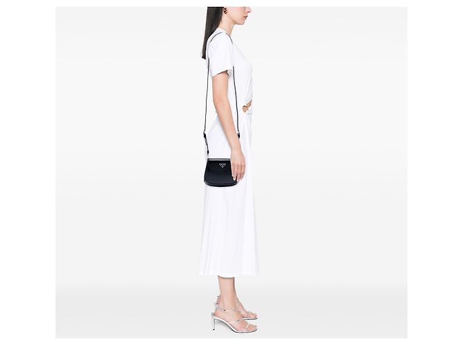 Prada Mini Cleo in pelle spazzolata nera Nero - vista 6