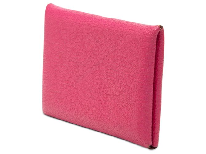 Hermès Pink Chevre Mysore Calvi Card Holder - view 2