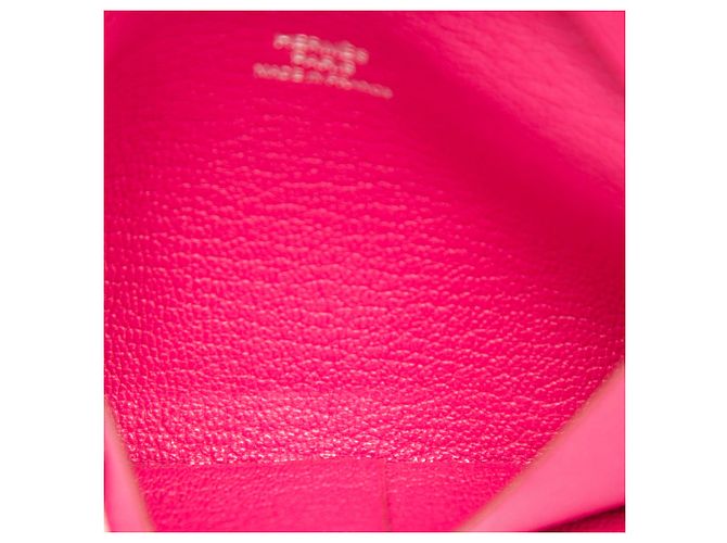 Hermès Pink Chevre Mysore Calvi Card Holder - view 4