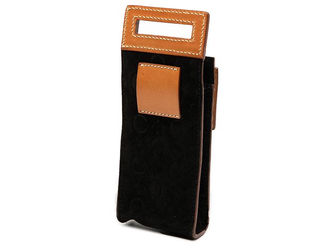 Céline Pochette Crossbody Celine in Suede Macadam Nero - vista 2