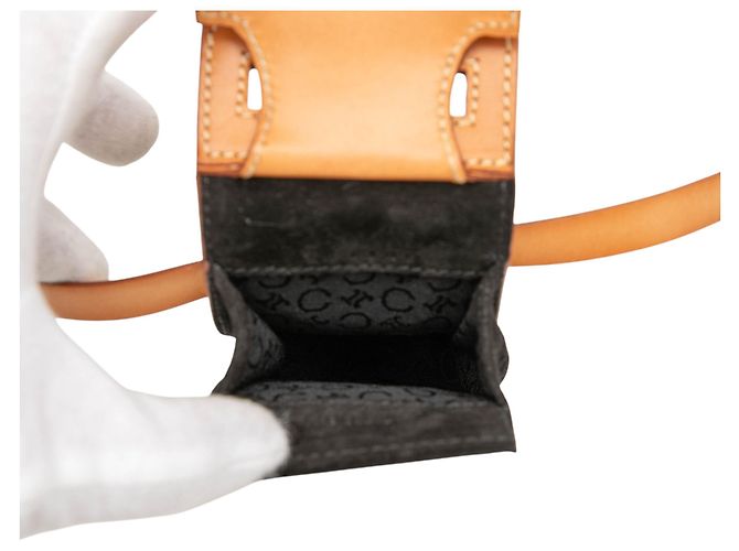 Céline Pochette Crossbody Celine in Suede Macadam Nero - vista 4