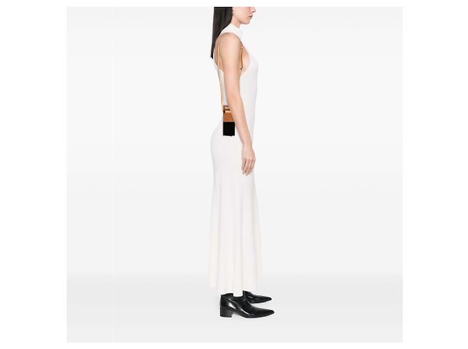 Céline Pochette Crossbody Celine in Suede Macadam Nero - vista 6
