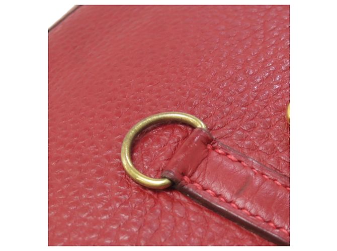 Borsa a Spalla Hermès Trim 31 Rosso - vista 15