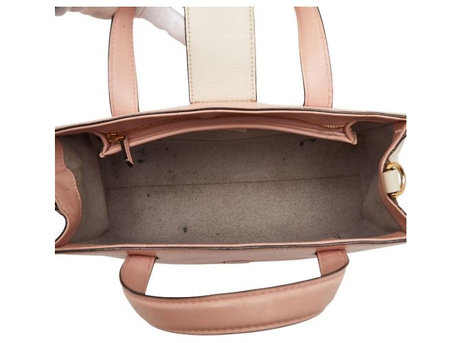 Gucci Bamboo Pearl Handbag Pink Cream - view 14