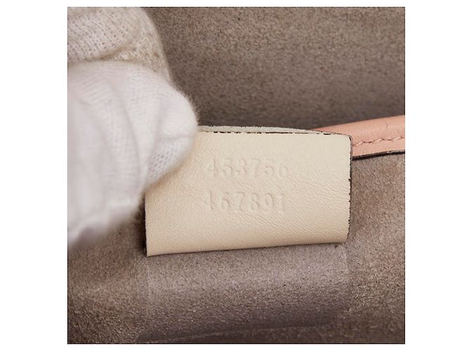 Gucci Bamboo Pearl Handbag Pink Cream - view 16