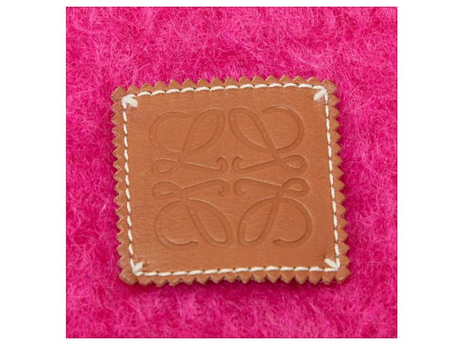 Sciarpa Loewe Anagram Rosa Lana Mohair - vista 3