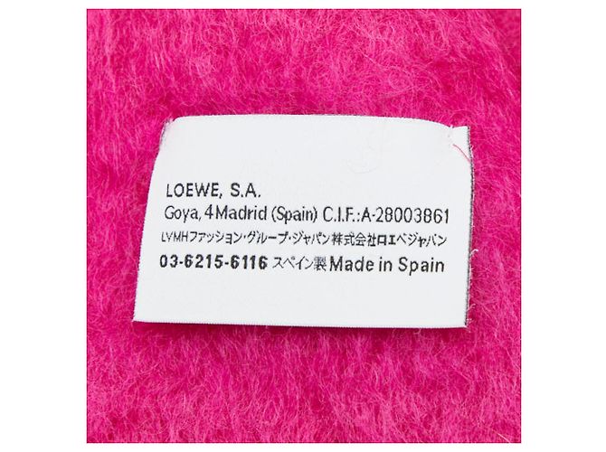 Sciarpa Loewe Anagram Rosa Lana Mohair - vista 4