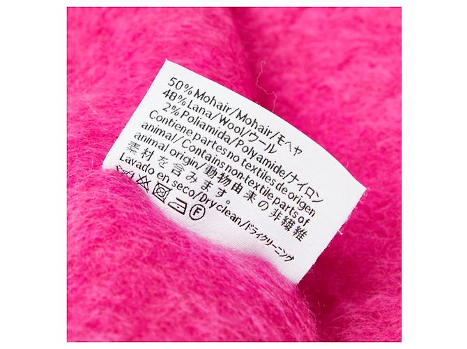 Sciarpa Loewe Anagram Rosa Lana Mohair - vista 5