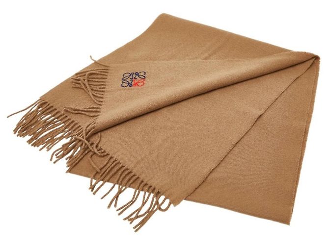 Stola in cashmere Anagram LOEWE Marrone - vista 2