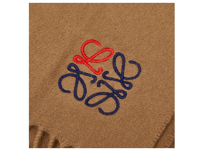 Stola in cashmere Anagram LOEWE Marrone - vista 3