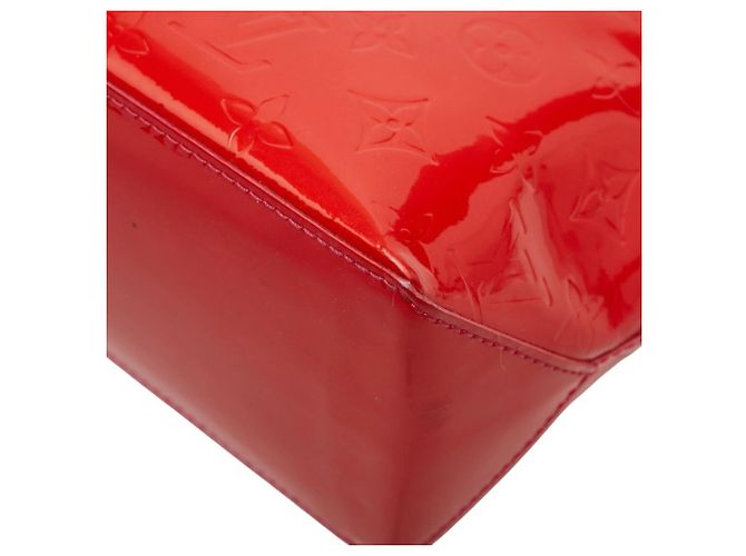 Borsa Louis Vuitton Monogram Vernis Wilshire PM Rosso - vista 6