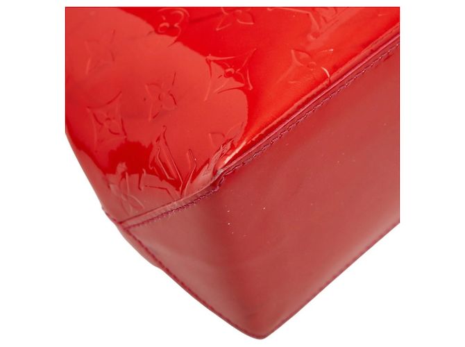Borsa Louis Vuitton Monogram Vernis Wilshire PM Rosso - vista 7