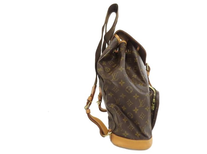 Zaino Montsouris GM Louis Vuitton Marrone - vista 3