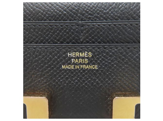 Billetera Bifold Compacta Constance de Hermès Negro - vista 5