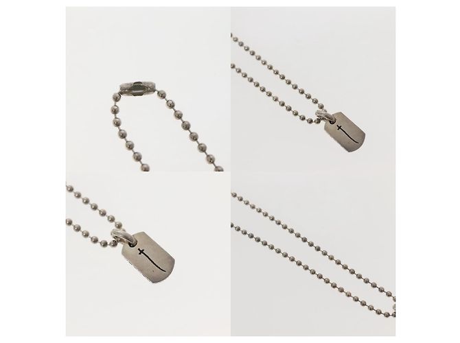 Collana Chrome Hearts Tiny Dog Tag RS Cross - vista 4