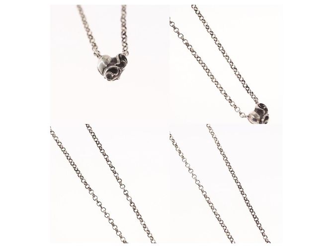 Collana con charm a forma di cuore Chrome Hearts e catena a rotolo - vista 3