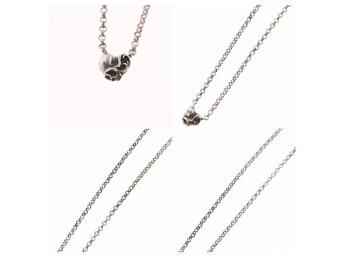 Collana con charm a forma di cuore Chrome Hearts e catena a rotolo - vista 5