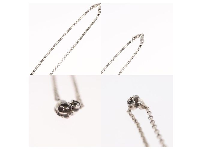 Collana con charm a forma di cuore Chrome Hearts e catena a rotolo - vista 6