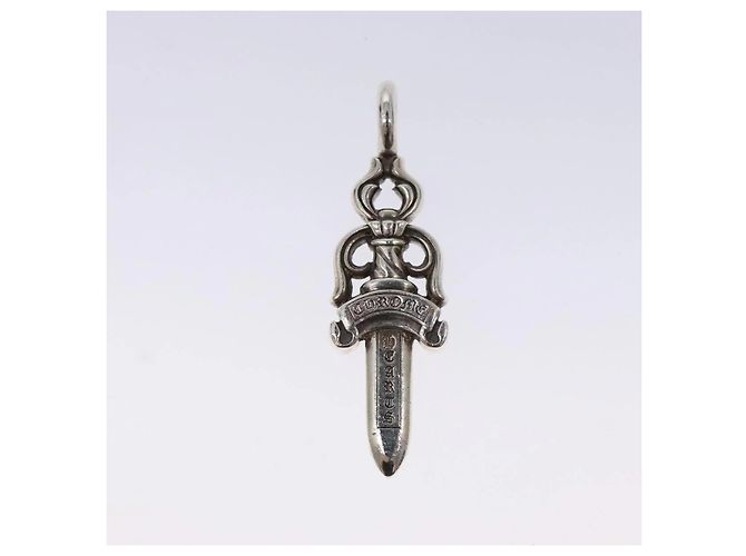Collana Top Pendente Doppia Daga Chrome Hearts - vista 2