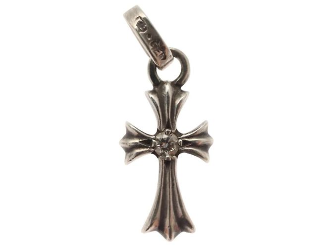 Collana con Pendente Baby Fat Double Diamond Chrome Hearts - vue 2
