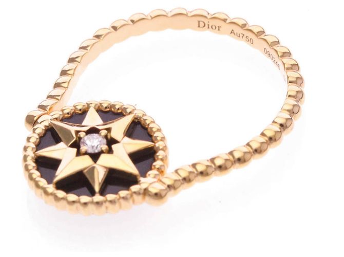 Anello Christian Dior Rose Des Vents in Oro Rosa D'oro - vista 9