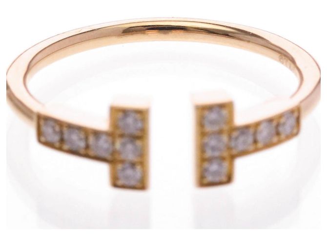 Tiffany & Co Anel T-wire Tiffany com diamante em ouro rosa - vista 5