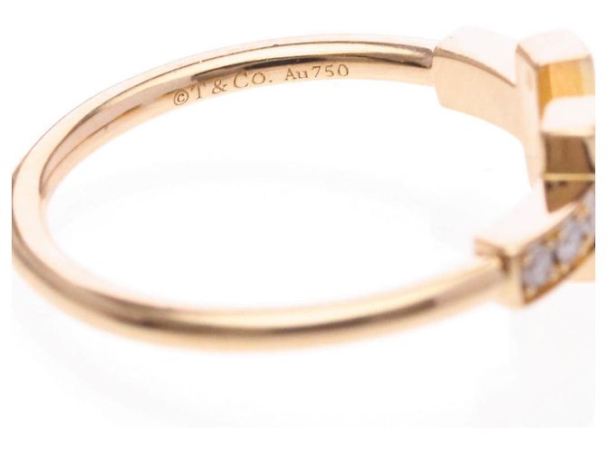 Tiffany & Co Anel T-wire Tiffany com diamante em ouro rosa - vista 8