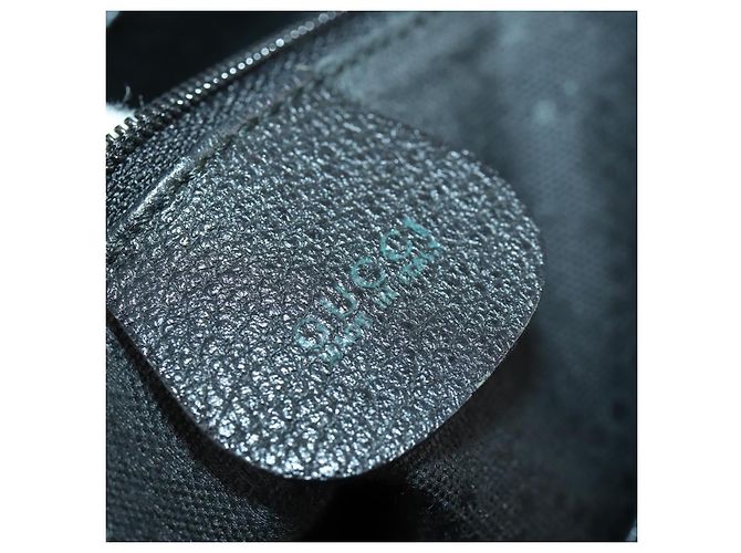 Zaino mini in suede Gucci Bamboo Nero - vista 6