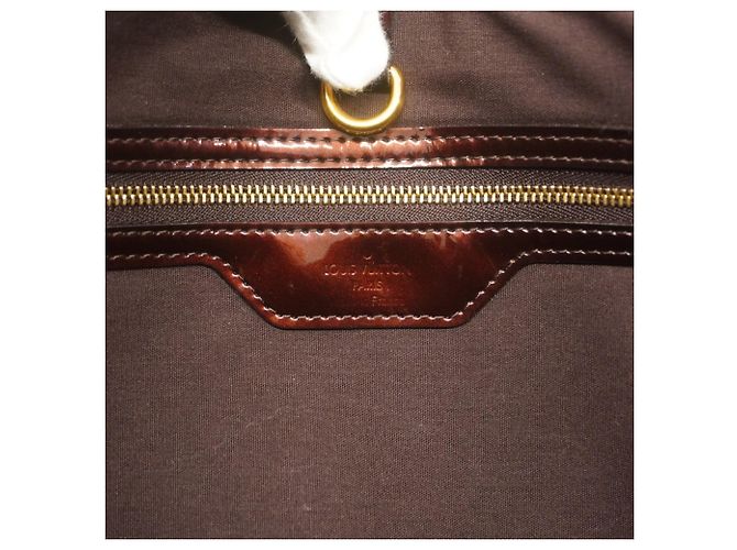 Borsa Tote Louis Vuitton Vernis Wilshire MM Bordò - vista 5