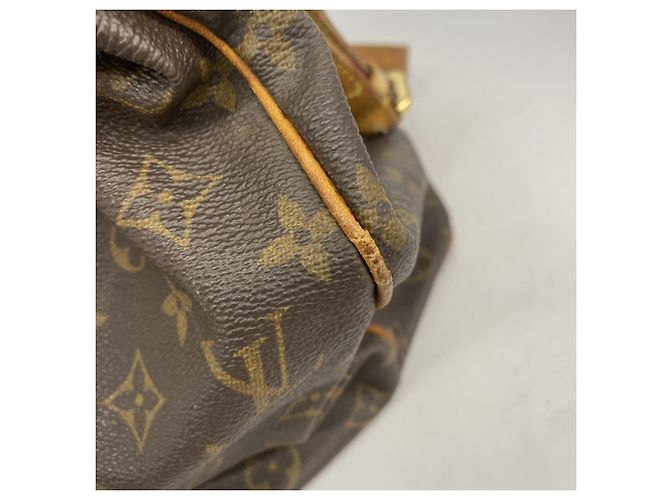 Borsa Louis Vuitton Monogram Palermo GM Marrone - vista 13