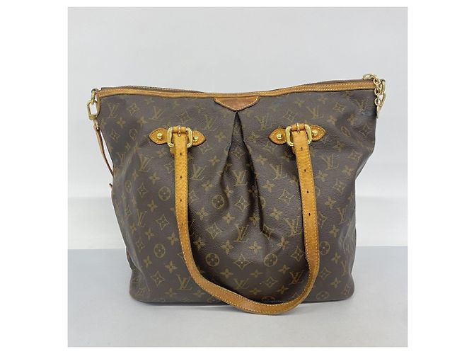 Borsa Louis Vuitton Monogram Palermo GM Marrone - vista 14