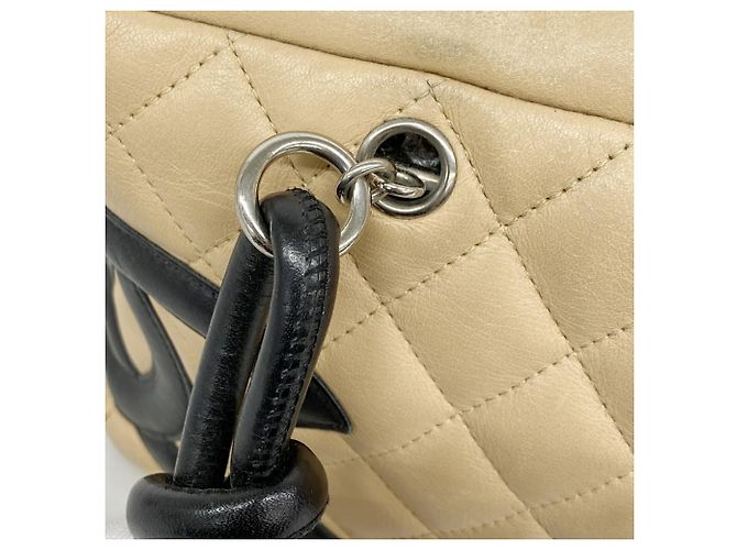 Chanel Cambon Tote Tasche Schwarz Beige - Ansicht 11